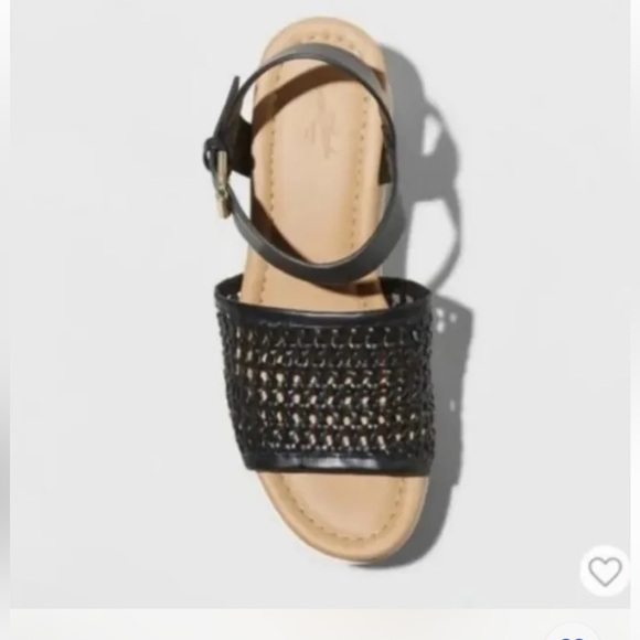 Women's Alba Platform Heels - Universal Thread Black sz 6.5 - Picture 4 of 5